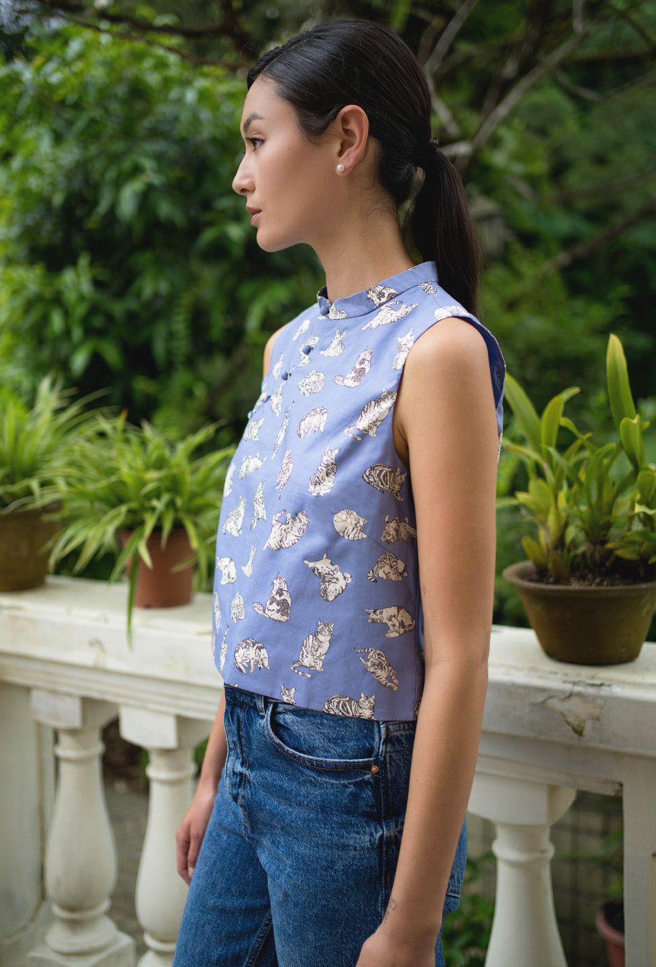 A Moment in Time Cheongsam Top in Purrlune
