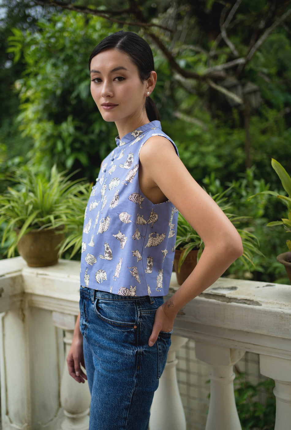 A Moment in Time Cheongsam Top in Purrlune
