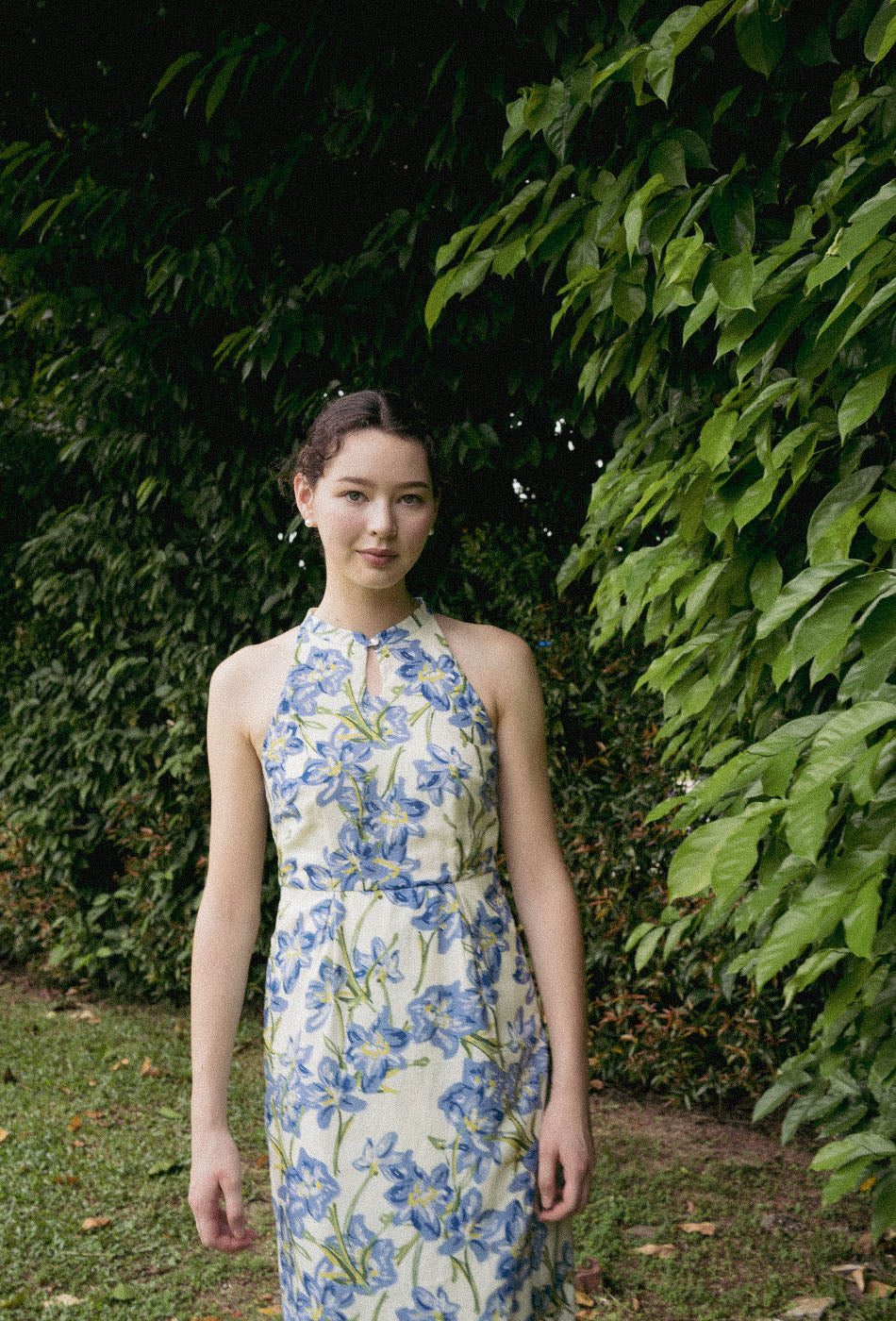 Beloved Cotton Cheongsam in Blue Bliss