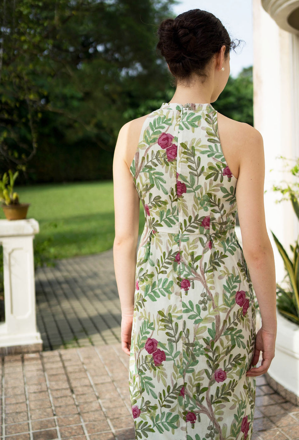 Beloved Cotton Cheongsam in Tropical Escapes