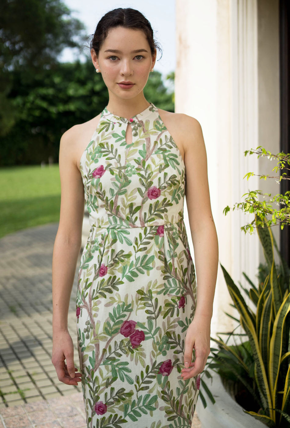 Beloved Cotton Cheongsam in Tropical Escapes