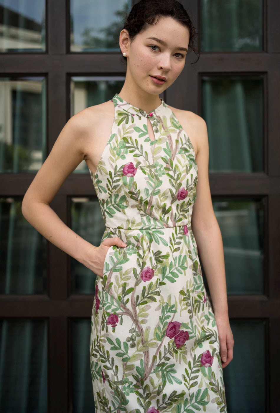 Beloved Cotton Cheongsam in Tropical Escapes