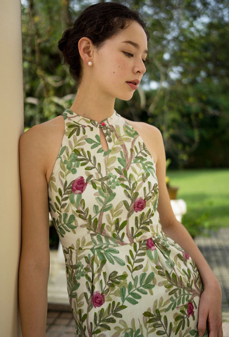 Beloved Cotton Cheongsam in Tropical Escapes