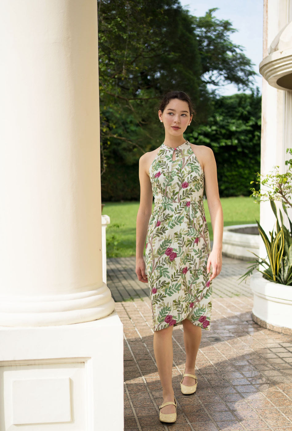 Beloved Cotton Cheongsam in Tropical Escapes