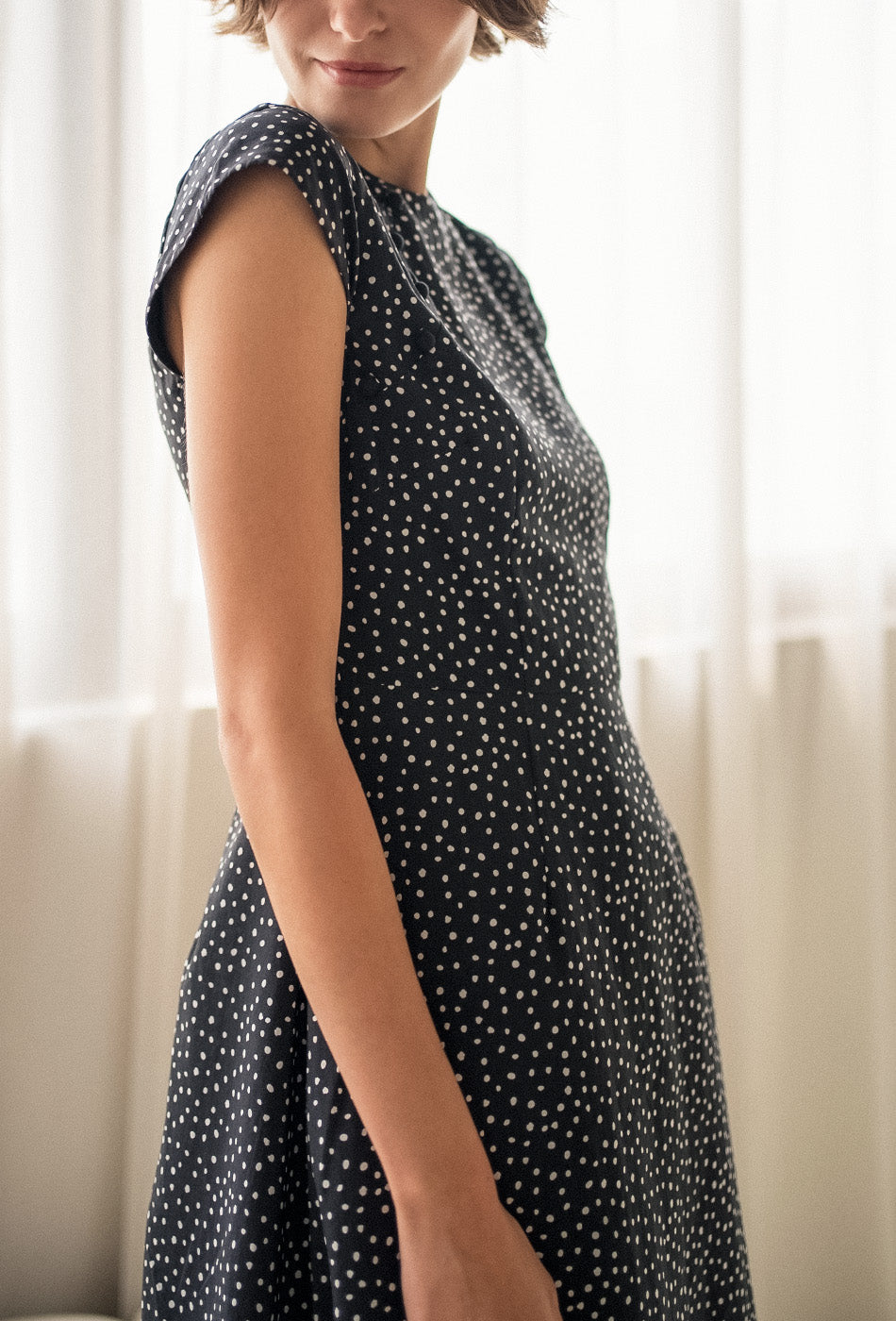 Brighter than Sunshine Cotton Cheongsam in Freckles