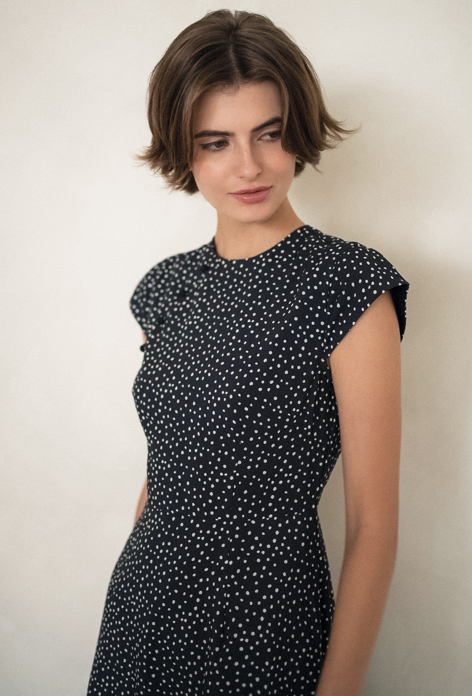 Brighter than Sunshine Cotton Cheongsam in Freckles