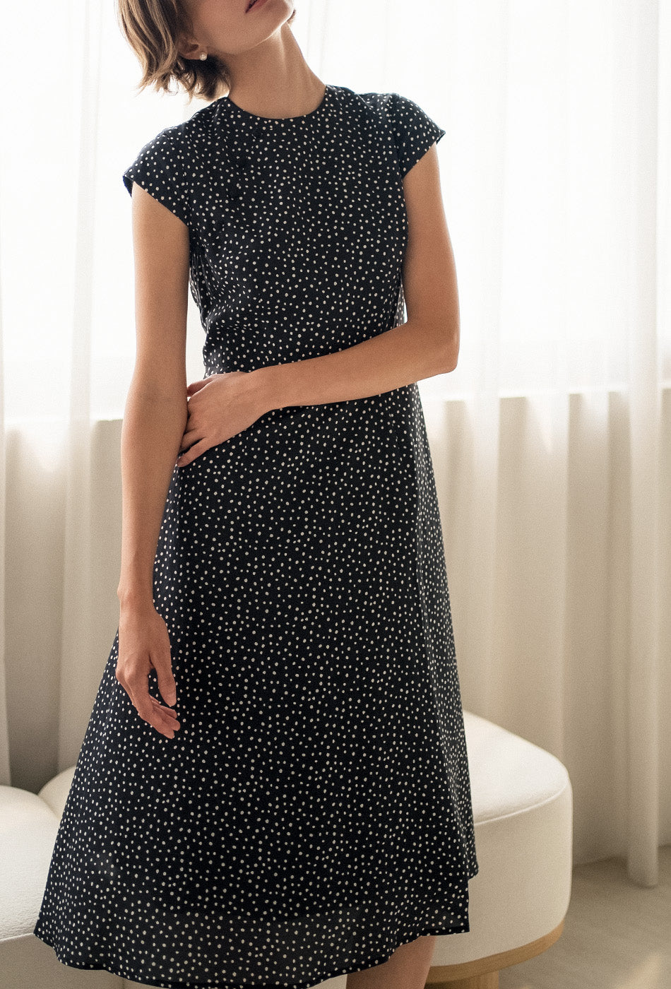 Brighter than Sunshine Cotton Cheongsam in Freckles
