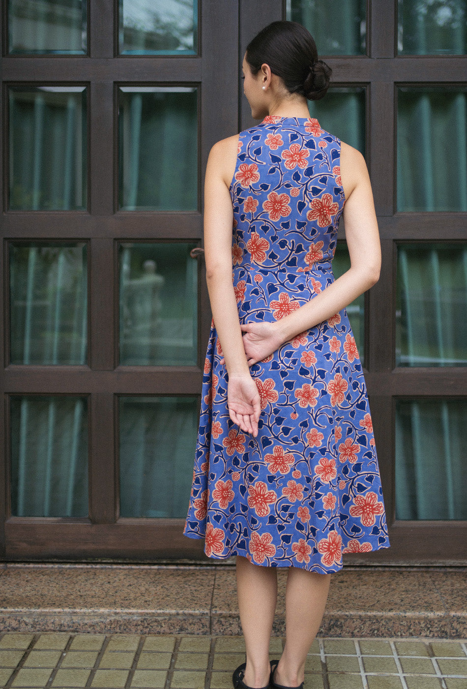 Cherished Cotton Cheongsam in Folk Letters