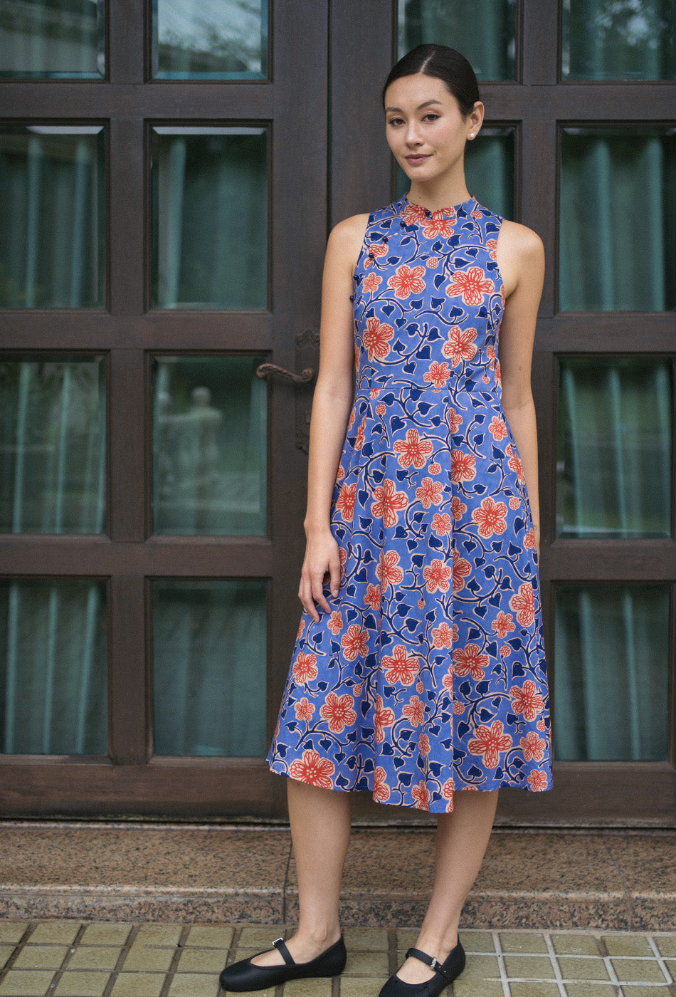 Cherished Cotton Cheongsam in Folk Letters