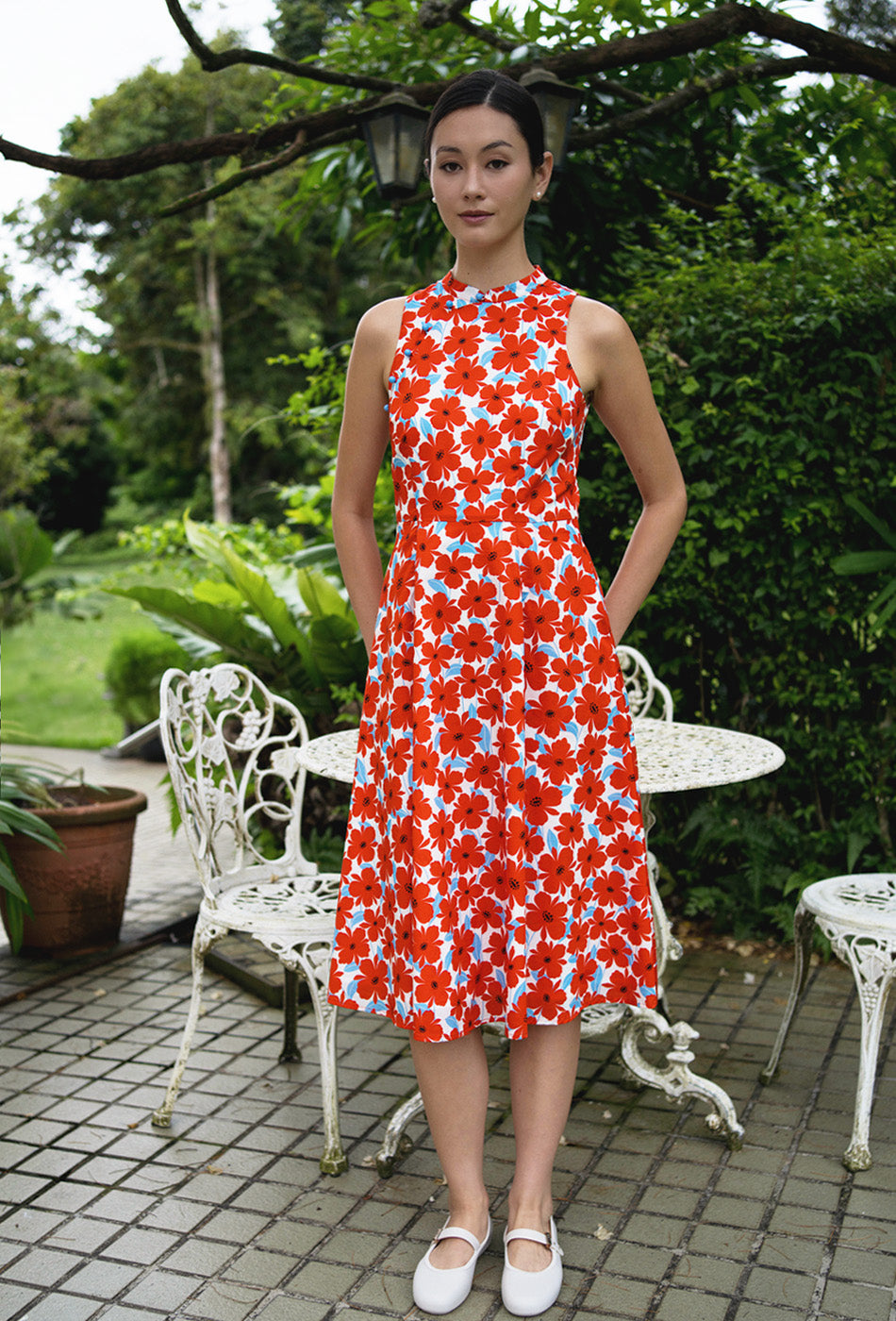 Cherished Cotton Cheongsam in Summer Poem