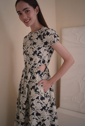 
                  
                    Stole My Heart Cotton Dress in Nightfall Stroll
                  
                