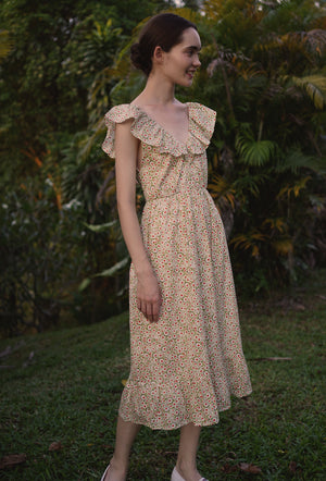 
                  
                    Something Ruffle Cotton Dress in Nature Lover
                  
                