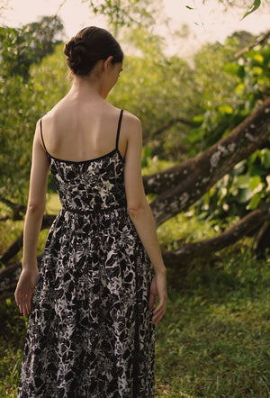 
                  
                    Seems Like Old Times Cotton Dress in Black Botanic
                  
                