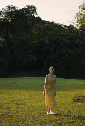 
                  
                    The Classic Scoop Cotton Dress in Poppy Garden
                  
                