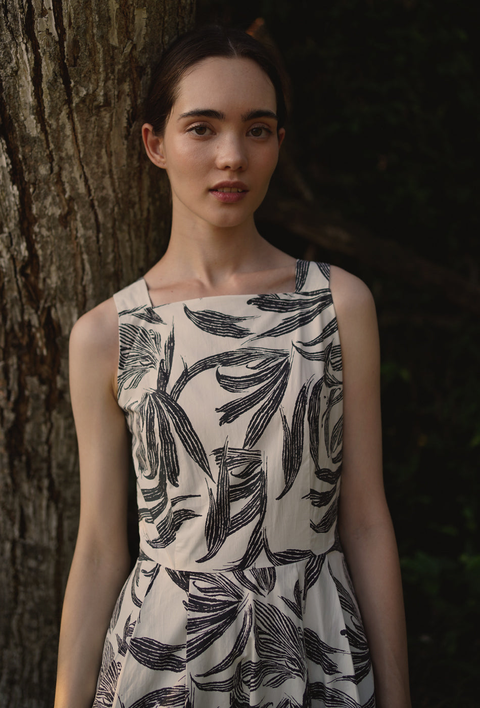 Annecy Cotton Dress in Secret Keeper