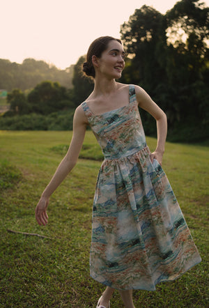 
                  
                    Classic Day Cotton Dress in To the Mountains
                  
                