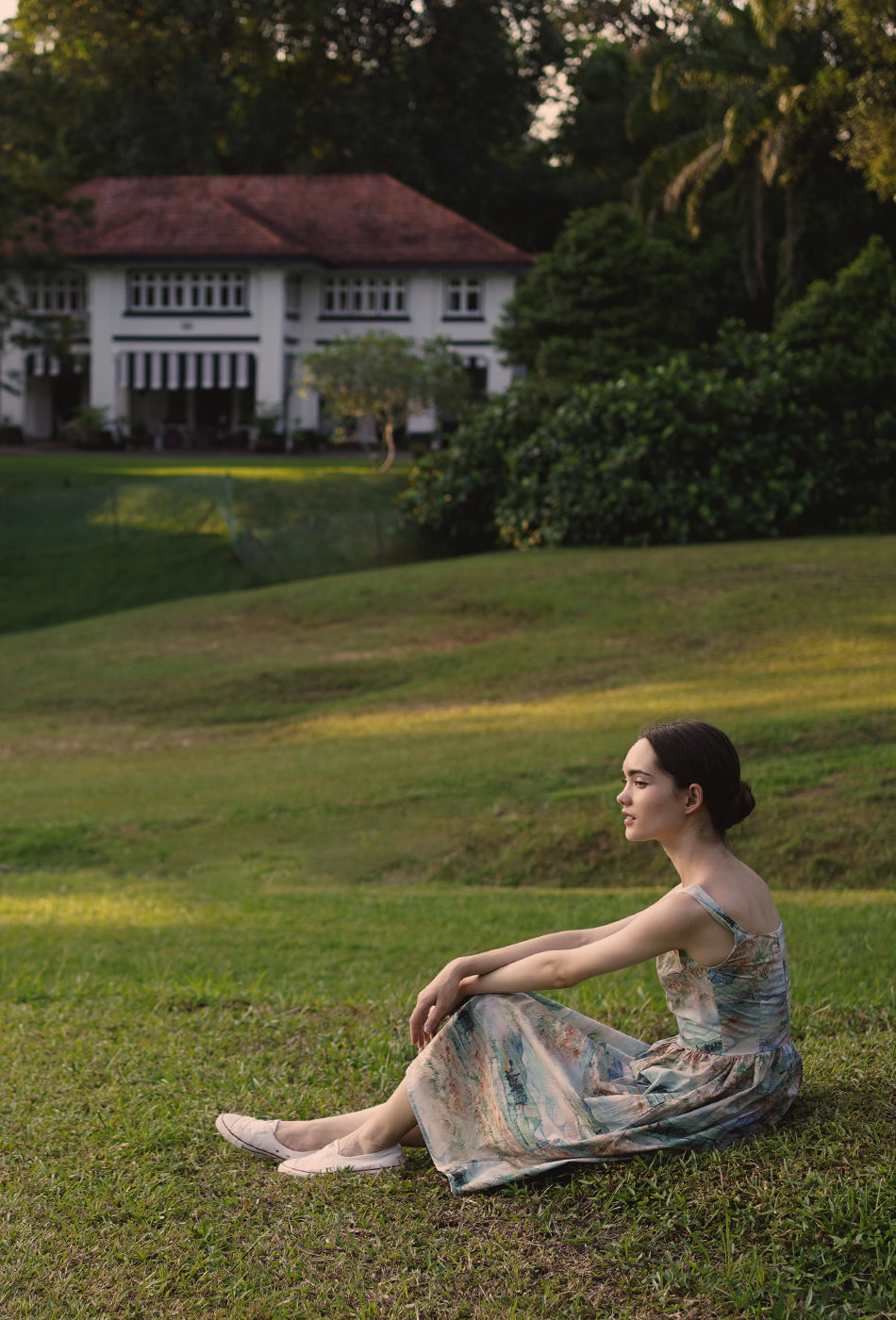 Classic Day Cotton Dress in To the Mountains