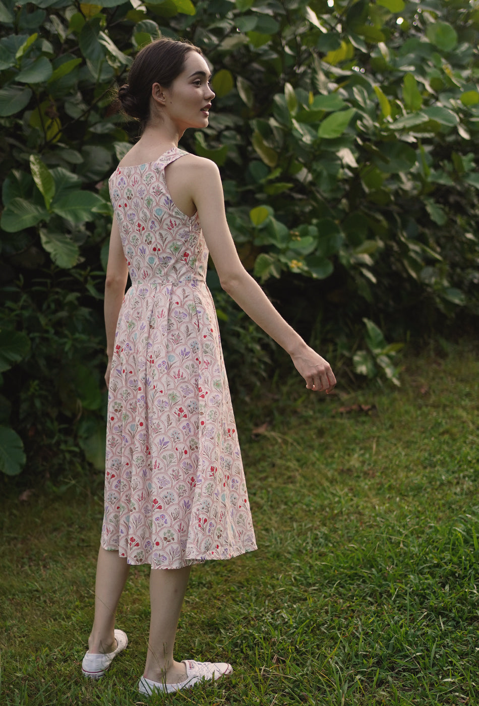 Annecy Cotton Dress in Flower Market