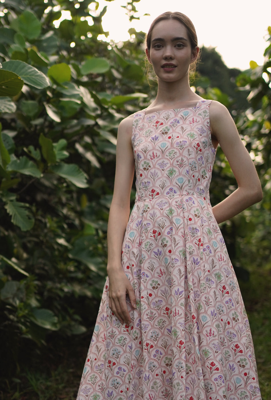 Annecy Cotton Dress in Flower Market