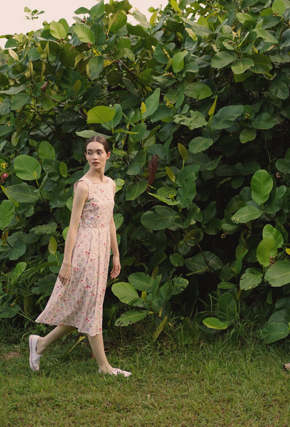 Annecy Cotton Dress in Flower Market