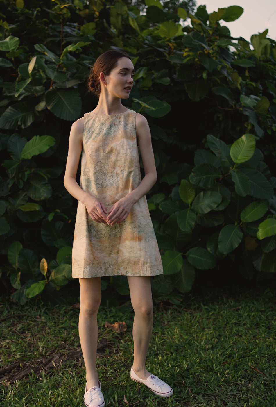 Pancakes for Dinner Cotton Dress in Autumn Fields