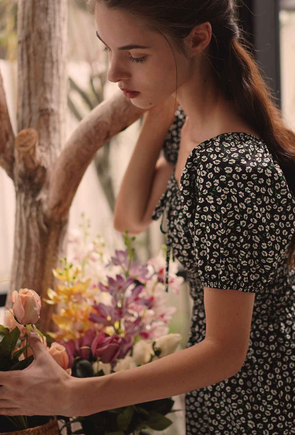 The Vineyard Cotton Dress in Sunset Pasture