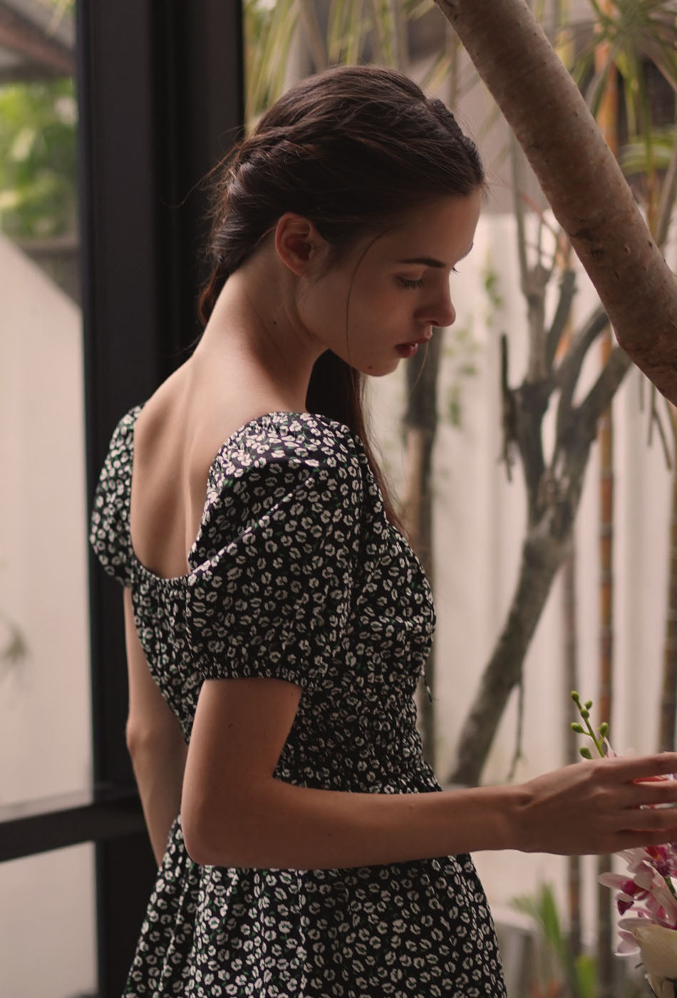 The Vineyard Cotton Dress in Sunset Pasture