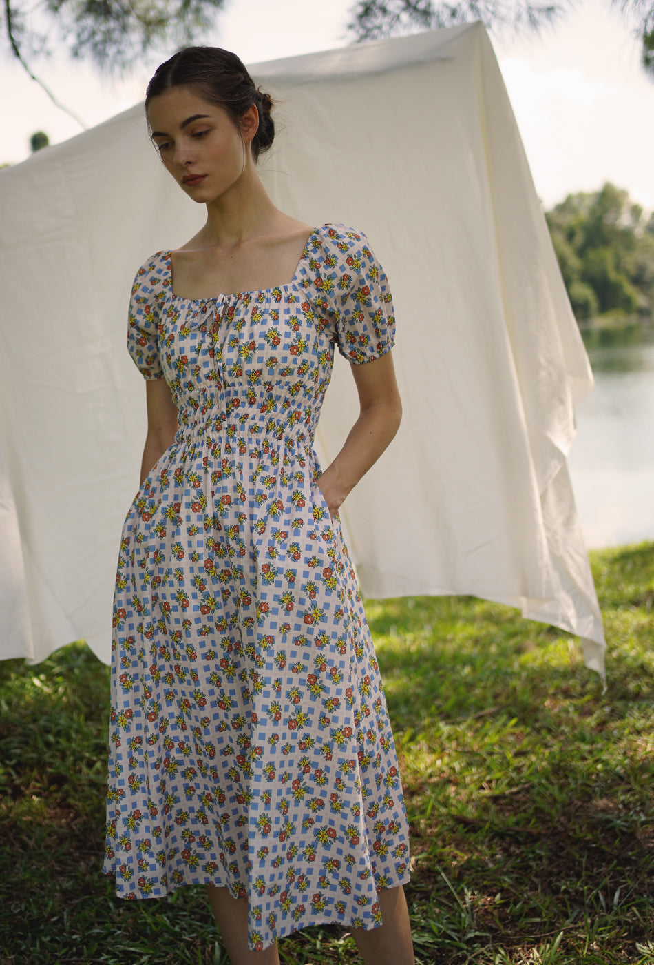 The Vineyard Cotton Dress in Good O' Days