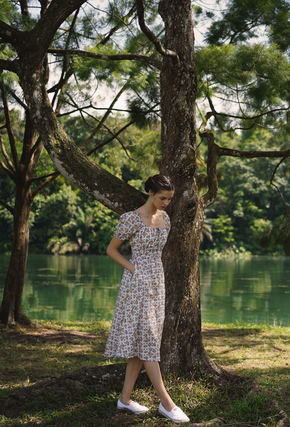 The Vineyard Cotton Dress in Good O' Days