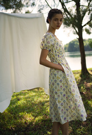 
                  
                    The Vineyard Cotton Dress in Yellow Market
                  
                