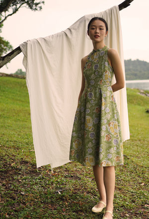 
                  
                    Cherished Cotton Cheongsam in Green Memories
                  
                