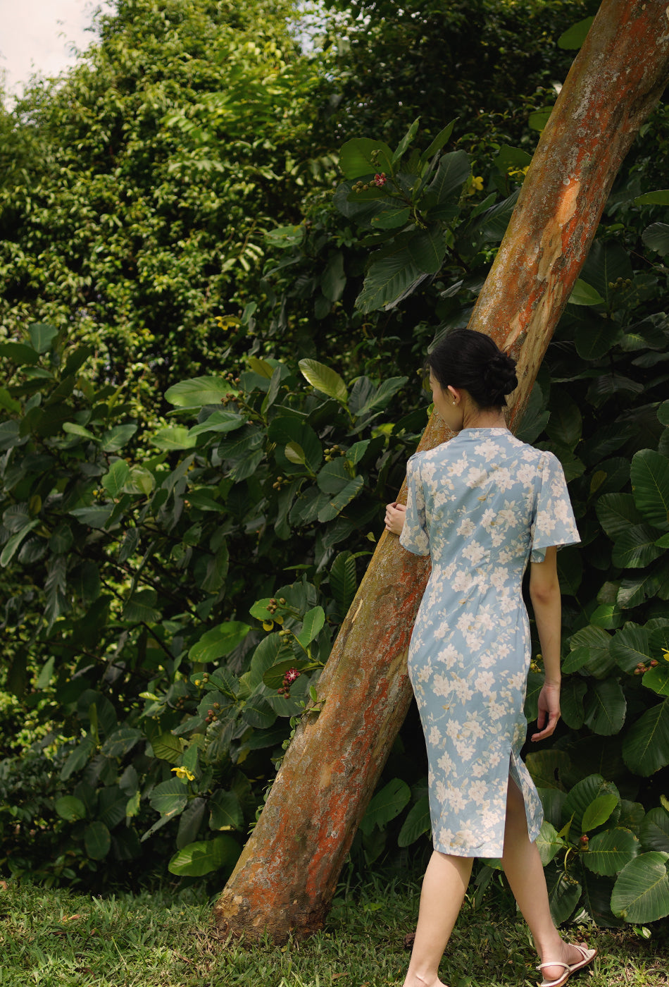 Favorite Oriental Cotton Cheongsam in Misty Morning