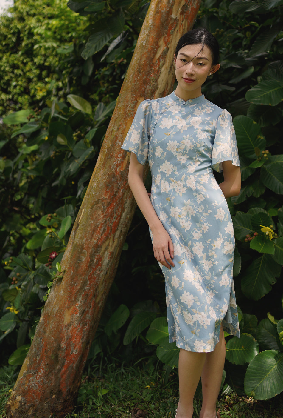 Favorite Oriental Cotton Cheongsam in Misty Morning