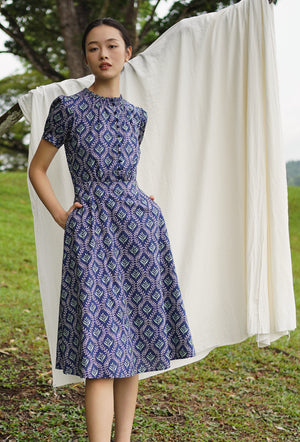 
                  
                    The Look of Love Cotton Dress in Blue Meadow
                  
                