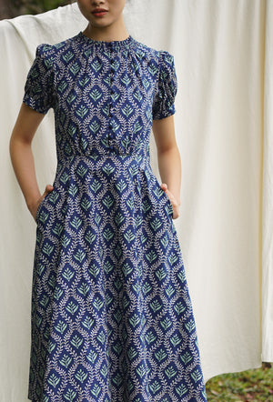 
                  
                    The Look of Love Cotton Dress in Blue Meadow
                  
                