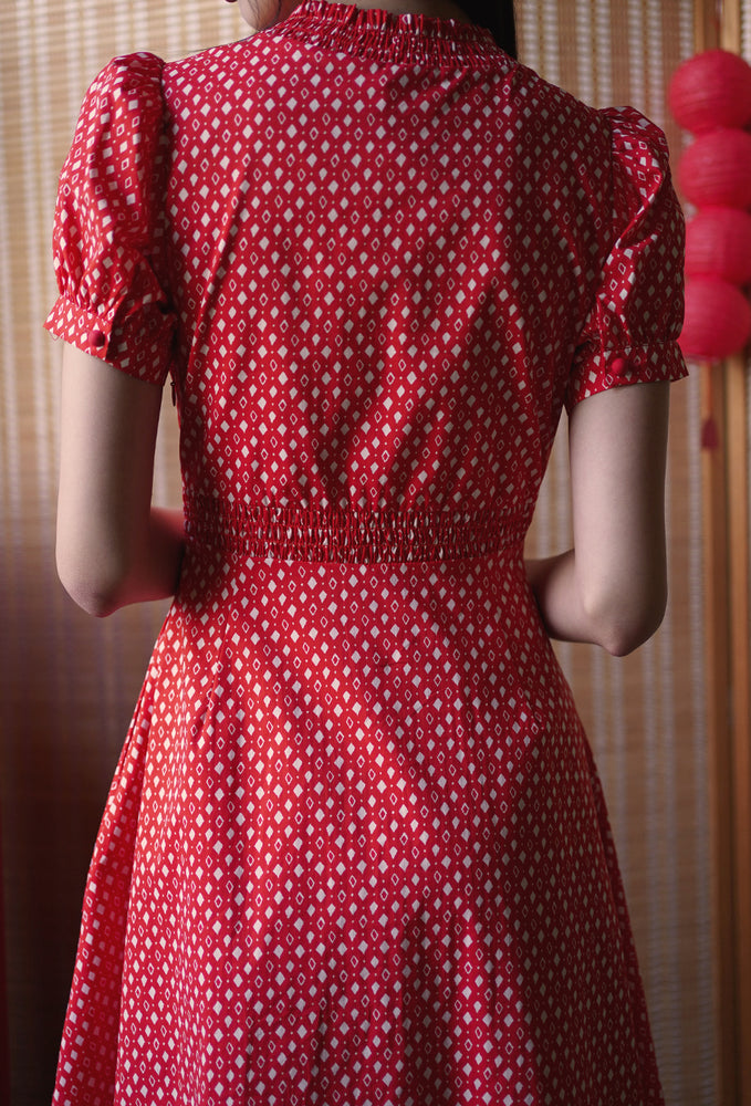 
                  
                    The Look of Love Cotton Dress in Red Romance
                  
                