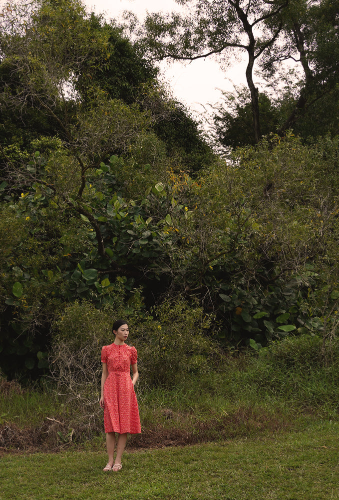 
                  
                    The Look of Love Cotton Dress in Red Romance
                  
                