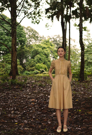 
                  
                    The Look of Love Cotton Dress in Yellow Bloom
                  
                