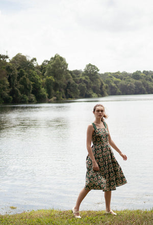 
                  
                    Golden Hour Cotton Dress in Green Haven
                  
                