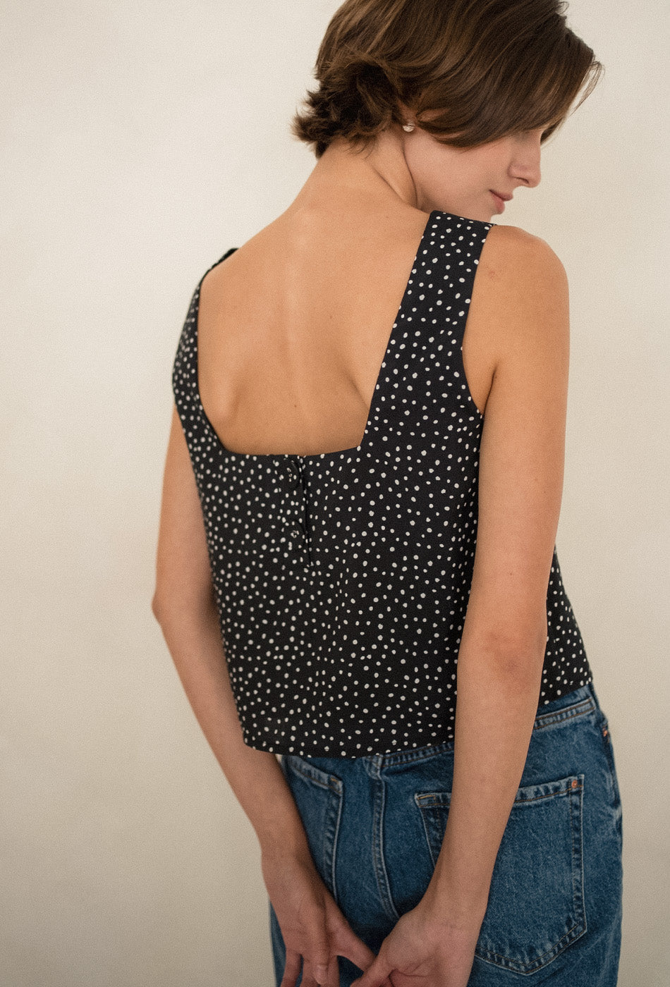 Goldie Cotton Top in Freckles