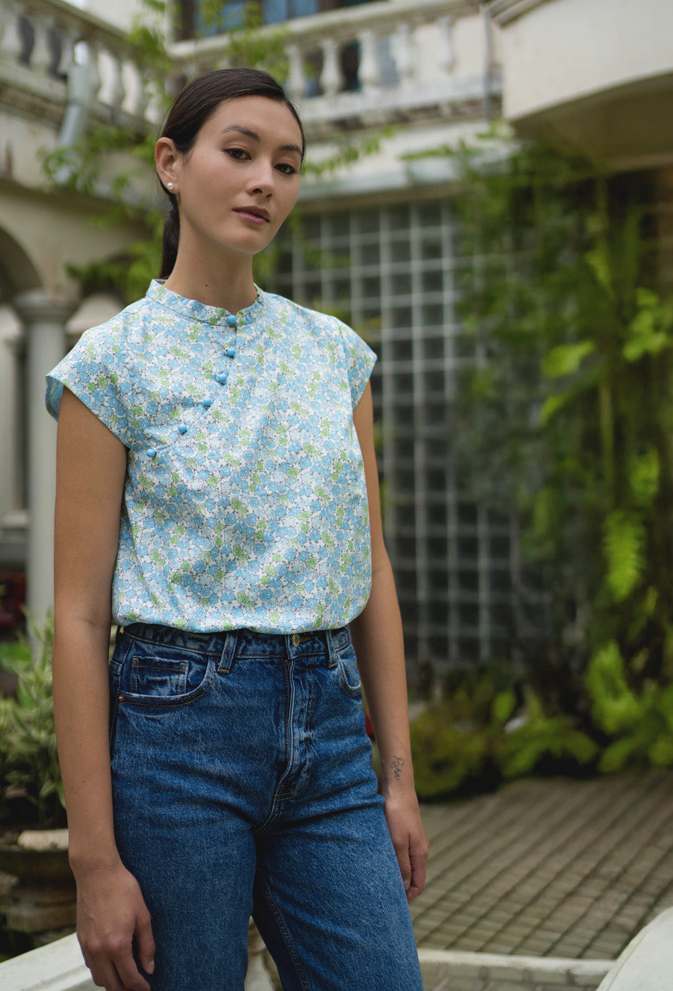 Gran’s Letter Cheongsam Top in Bellarine