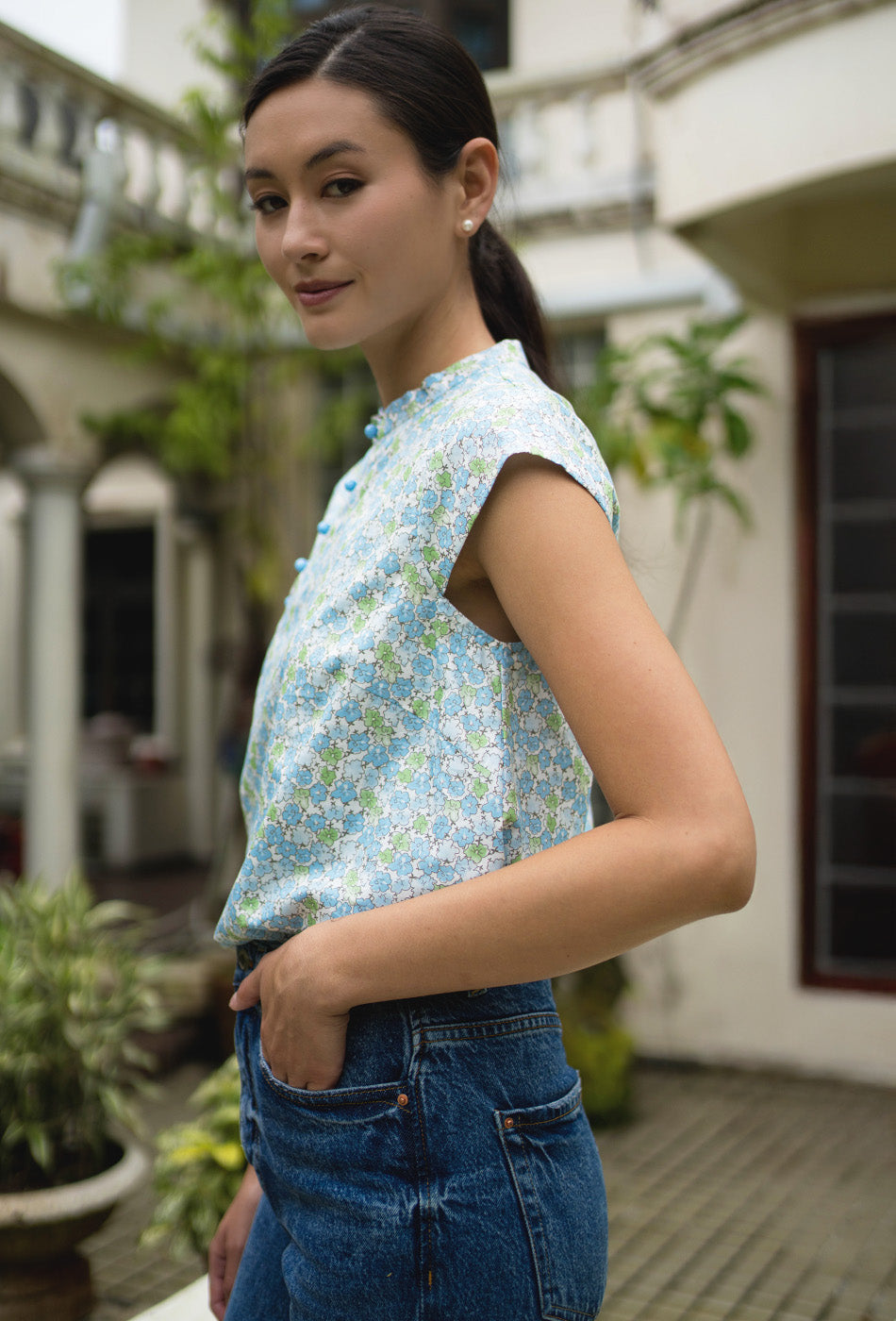 Gran’s Letter Cheongsam Top in Bellarine