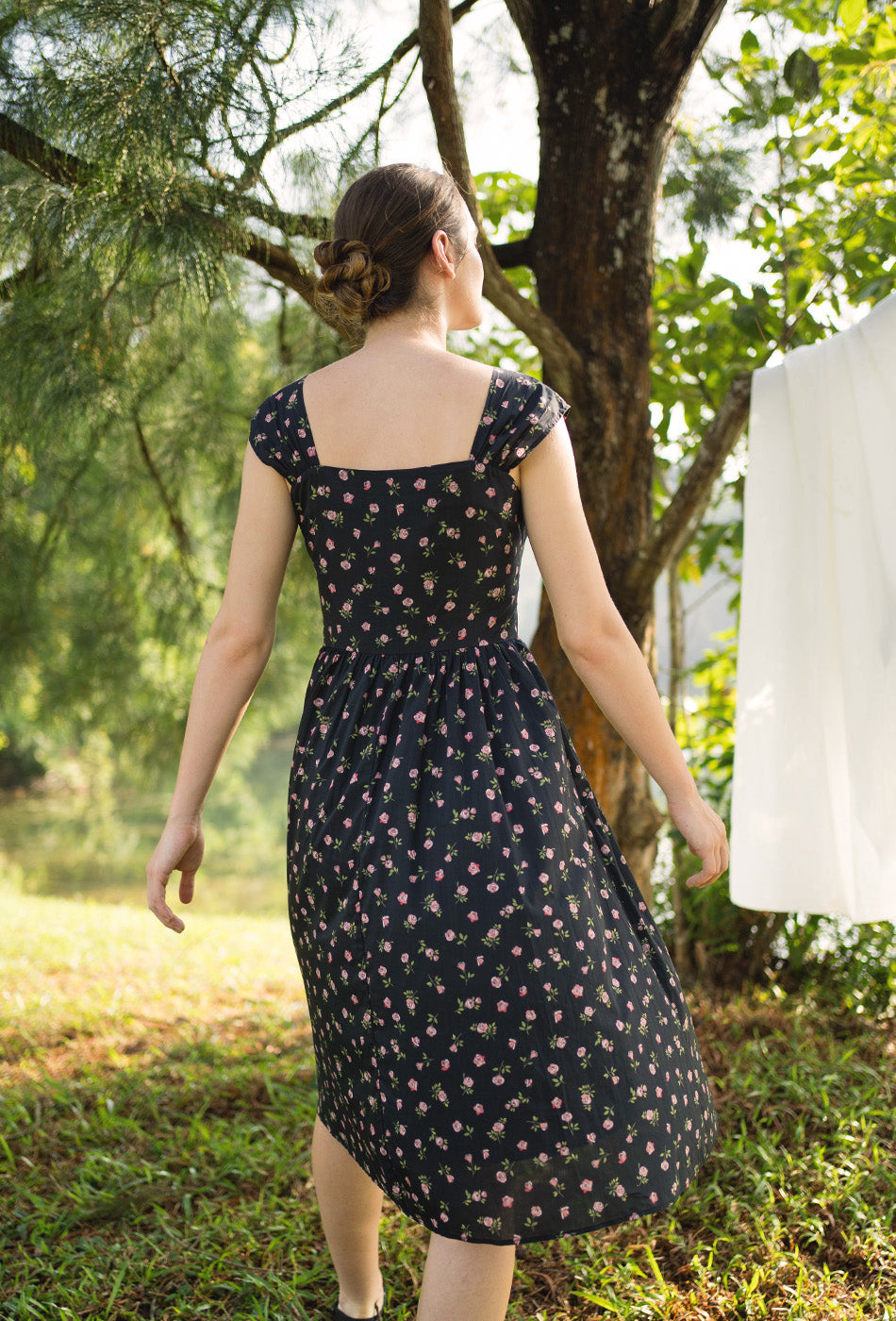Love Comes Knockin' II Cotton Dress in Rosy Haven