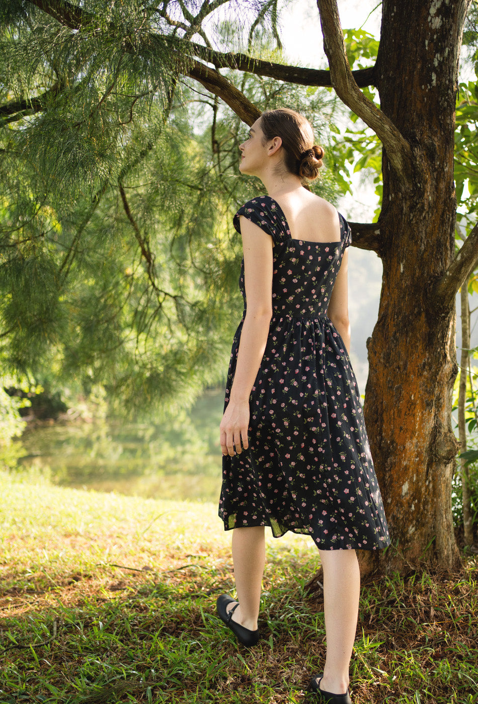 Love Comes Knockin' II Cotton Dress in Rosy Haven
