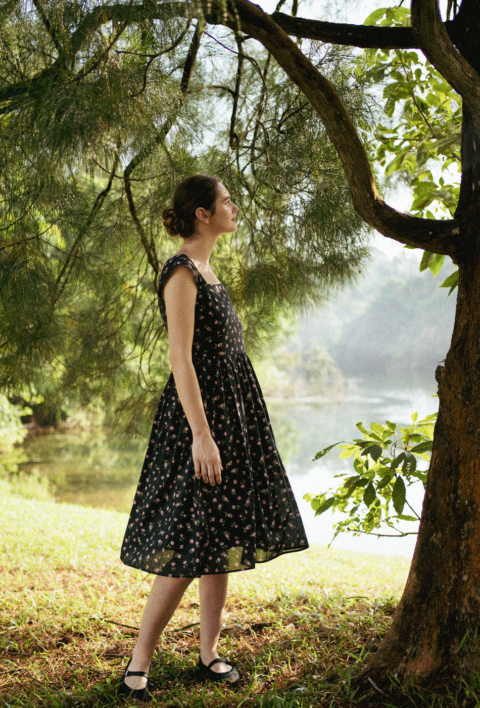 Love Comes Knockin' II Cotton Dress in Rosy Haven