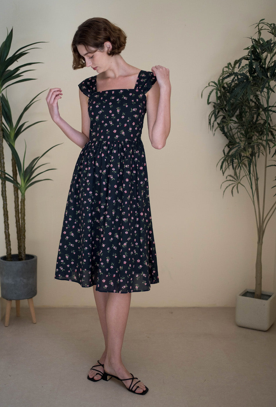 Love Comes Knockin' II Cotton Dress in Rosy Haven