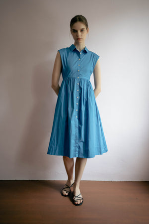 
                  
                    Memory Lane Cotton Dress in Blue
                  
                