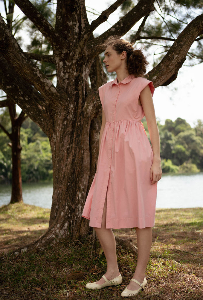 
                  
                    Memory Lane Cotton Dress in Pink
                  
                