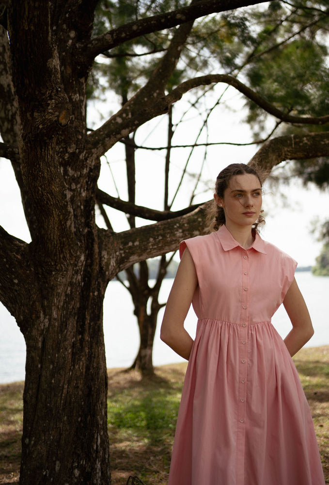 
                  
                    Memory Lane Cotton Dress in Pink
                  
                