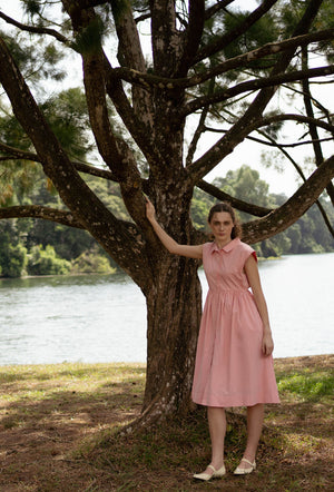 
                  
                    Memory Lane Cotton Dress in Pink
                  
                